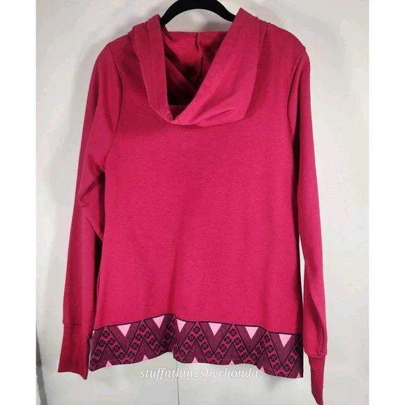 WARRIOR IN PINK Sweatshirt Women's S Pink Hoodie Full Zip Funky/Grudge/Y2K/Retro - Picture 2 of 6